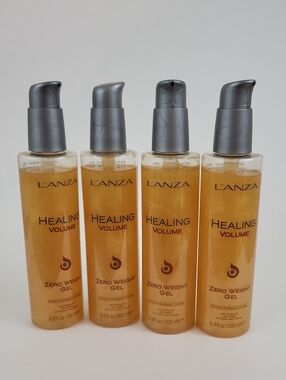 New 4 L'ANZA Healing Volume Zero Weight Gel - 4 bottles 6.8 oz. each